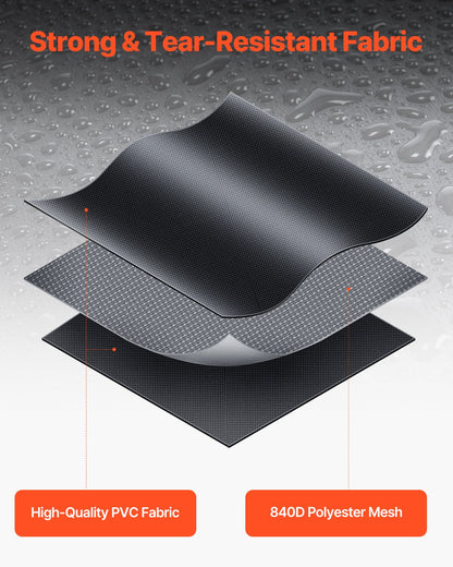 Car Rooftop Cargo Carrier Bag, 15 Cubic Feet Car Roof Cargo Carrier, 100% Waterproof Heavy Duty 840D PVC Roof V952-CDHBTX15CUFT8EPBDV0