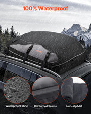 Car Rooftop Cargo Carrier Bag, 21 Cubic Feet Cargo Carrier for Car Roof, 100% Waterproof 900D Oxford Cloth V952-CDHBXM20LFYCV5QCOV0
