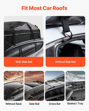 Car Rooftop Cargo Carrier Bag, 21 Cubic Feet Cargo Carrier for Car Roof, 100% Waterproof 900D Oxford Cloth V952-CDHBXM20LFYCV5QCOV0