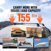 Universal Roof Rack Crossbar for Naked Roof Vehicle Aluminum with Lock V952-CDHGJTYKTYKLLODD1V0