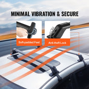Universal Roof Rack Crossbar for Naked Roof Vehicle Aluminum with Lock V952-CDHGJTYKTYKLLODD1V0