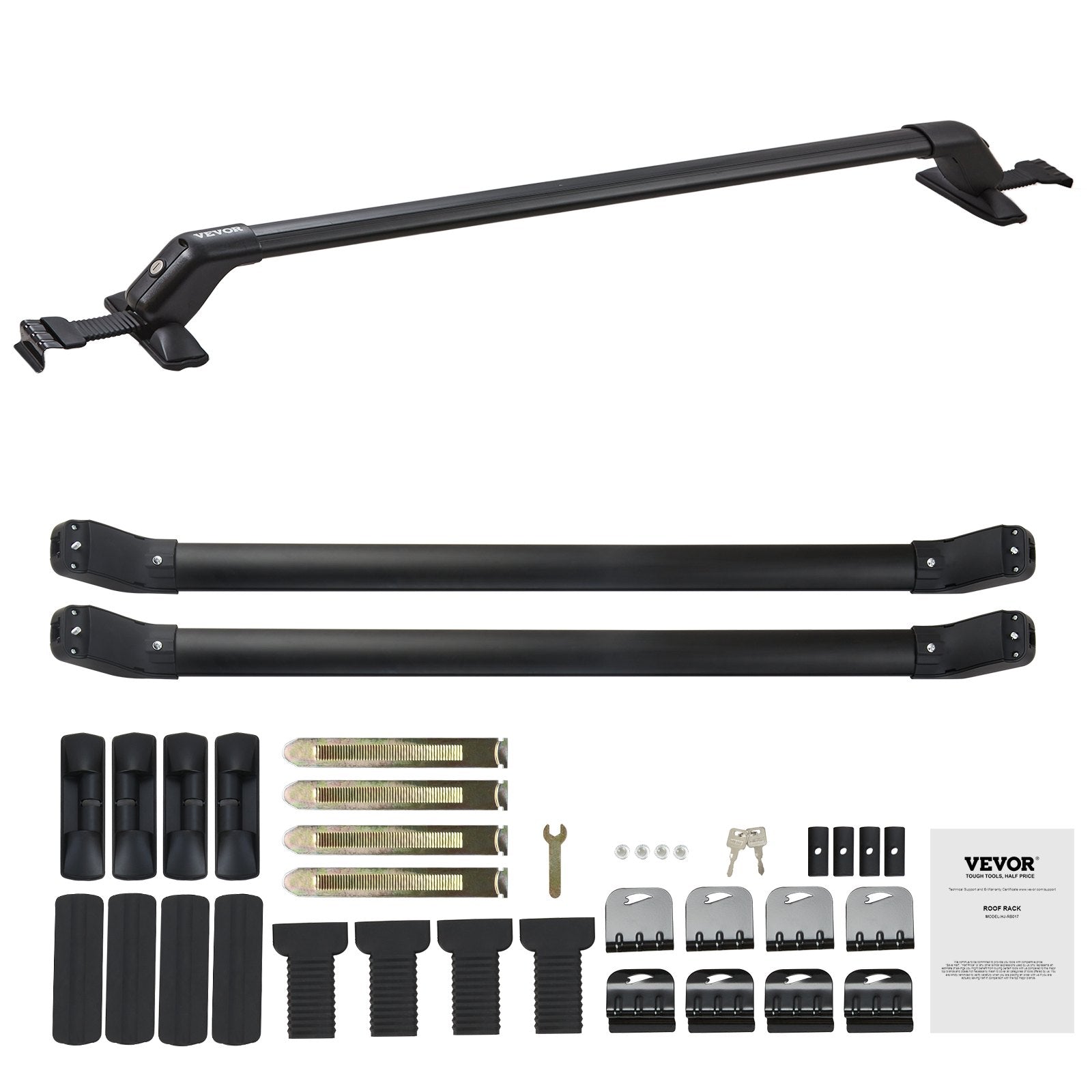 Universal Roof Rack Crossbar for Naked Roof Vehicle Aluminum with Lock V952-CDHGJTYKTYKLLODD1V0