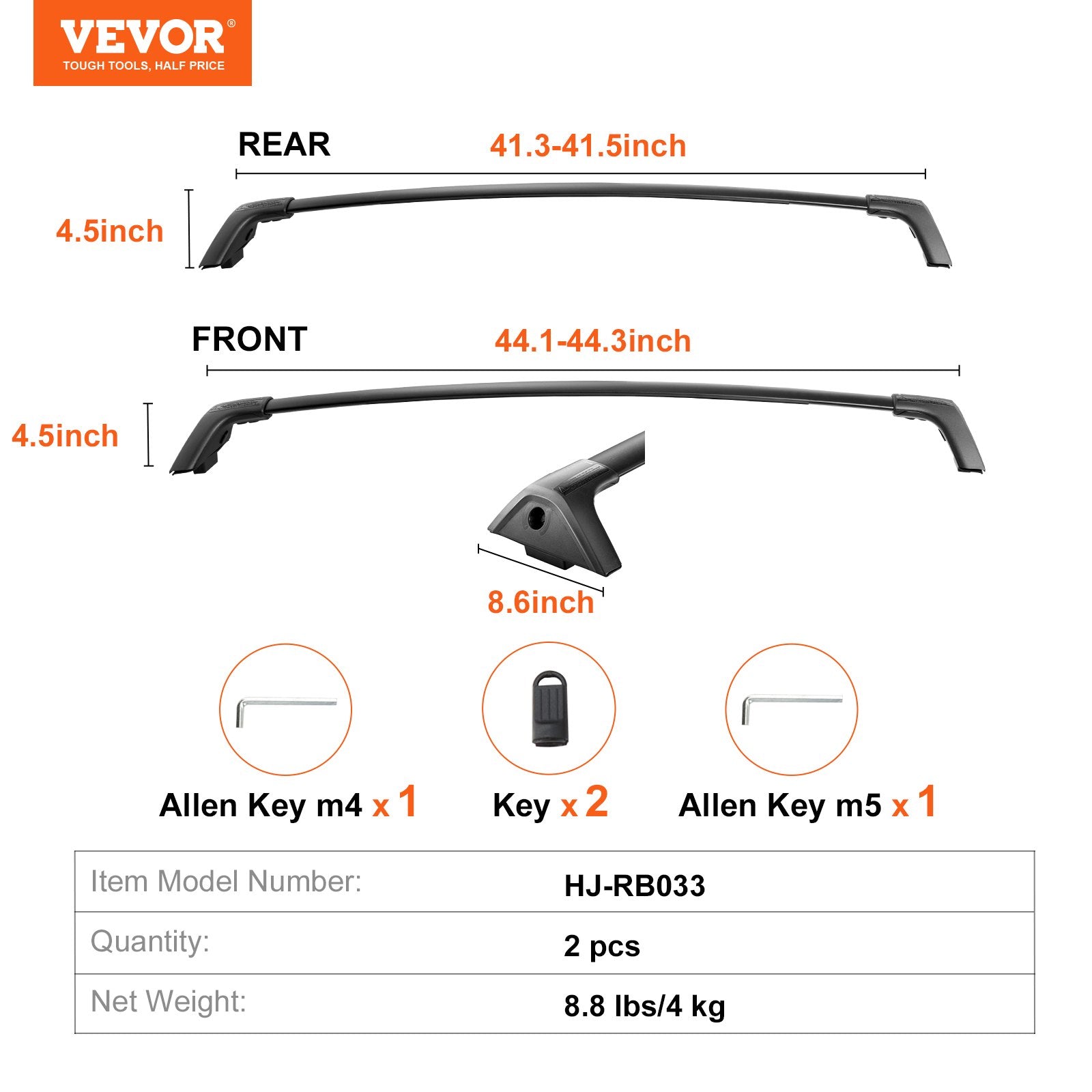 Roof Rack Cross Bars, Compatible with Toyota RAV4 2020-2023, 160lbs Load Capacity, Aluminum Anti-Rust V952-CDHGJZSKFTRF7ZI8NV0