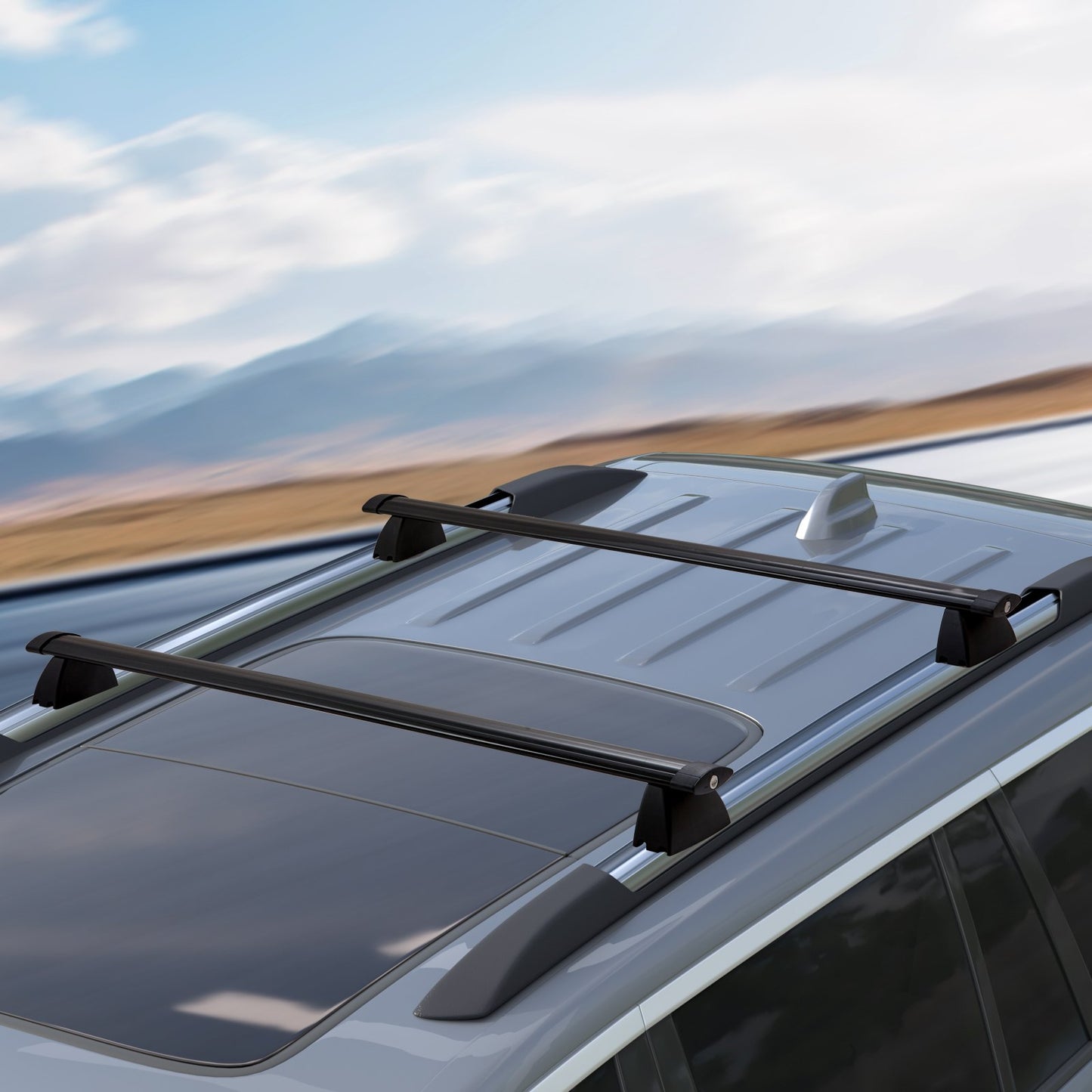 Roof Rack Crossbar for JEEP GRAND CHEROKEE 2011-2021 Aluminum with Lock V952-CDHGJZSKJPDQHW9Q7V0
