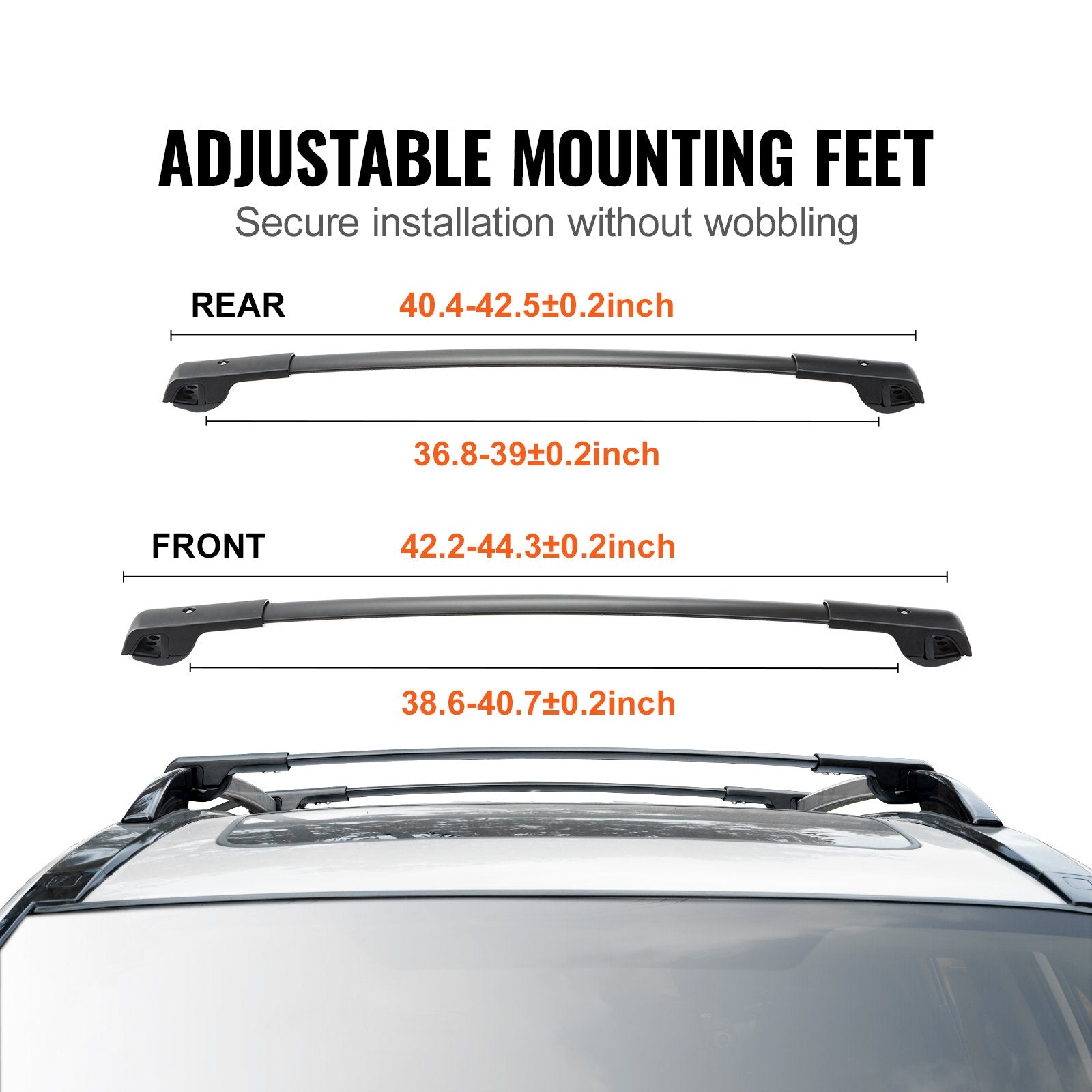 Roof Rack Crossbar for Subaru Forester 2014-2022 Crossbars Aluminum 2 PCS V952-CDHGJZSKSBLSAID10V0