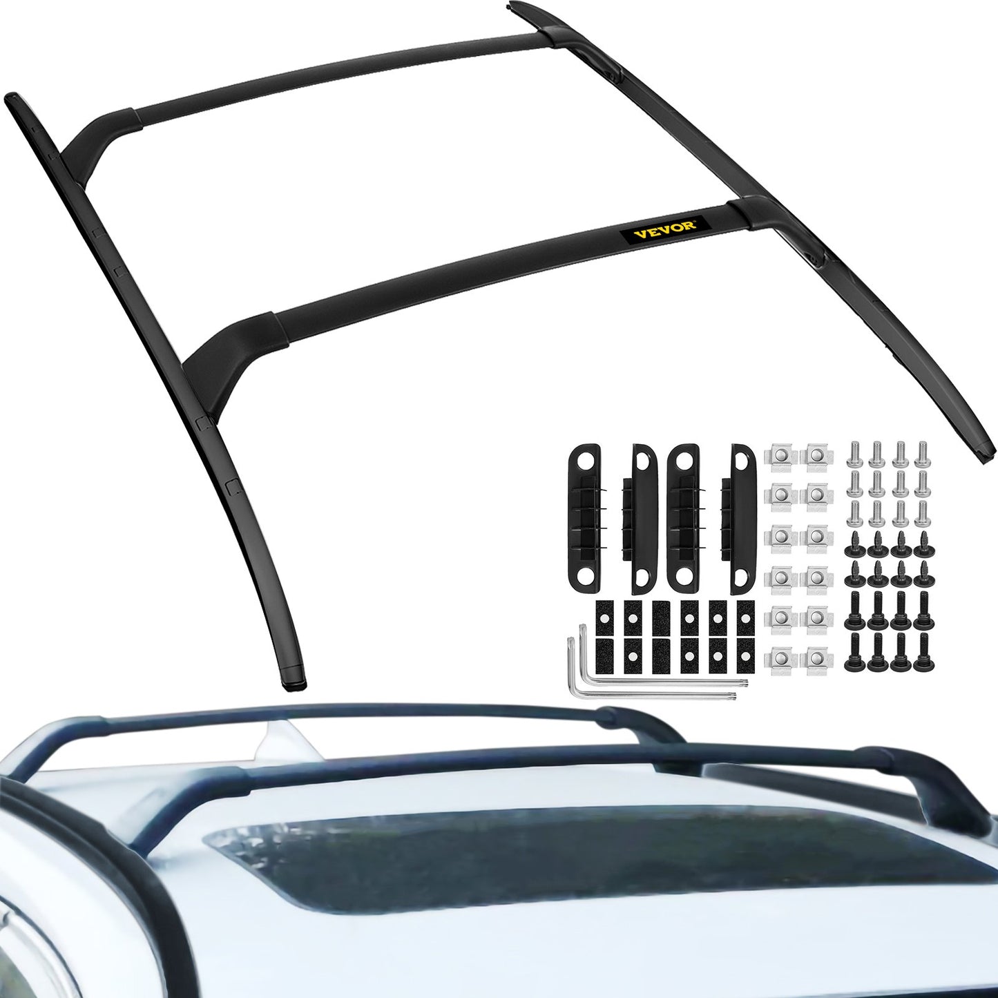 Roof Rack Compatible with Mazda CX-5 CX5 2017 2018 2019 2021 4PCS Roof Rack Rail Cross Bar Crossbar V952-CDJ17-18MZDHGJCG1V0