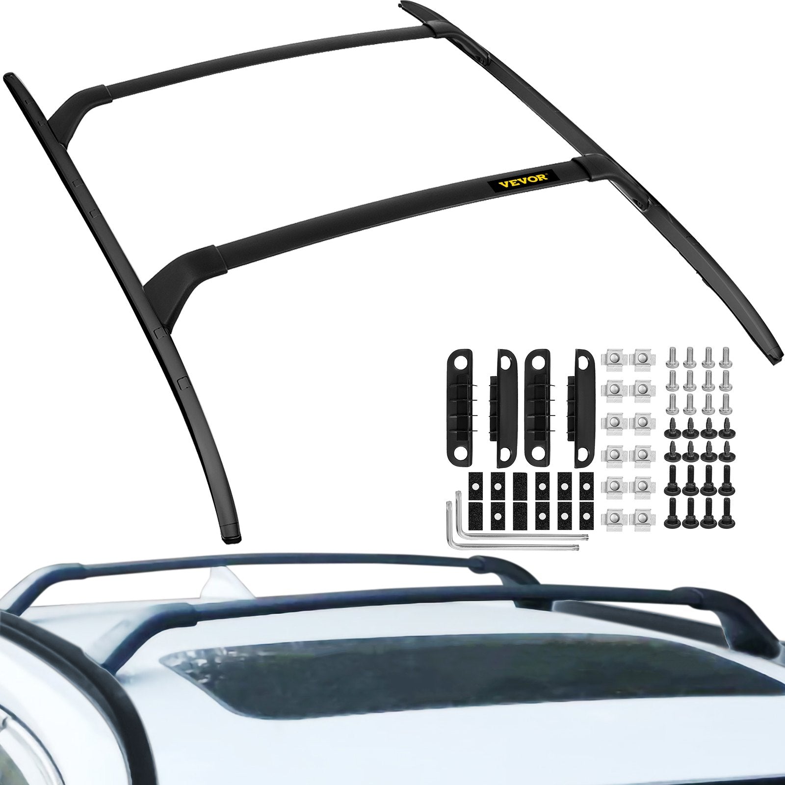Roof Rack Compatible with Mazda CX-5 CX5 2017 2018 2019 2021 4PCS Roof Rack Rail Cross Bar Crossbar V952-CDJ17-18MZDHGJCG1V0