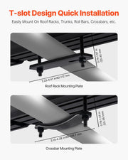 Roof Rack Water Tank, 4 Gal, Multi-Dispensing Outdoor Tank with 2 Splash-Guard Panels & T-slot, High-Capacity V952-CDJSXZTK4GALFADHNV0