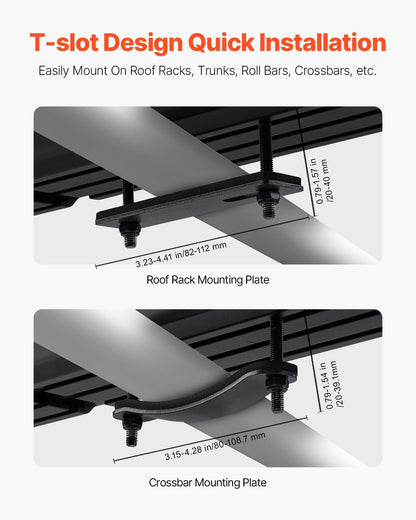 Roof Rack Water Tank, 4 Gal, Multi-Dispensing Outdoor Tank with 2 Splash-Guard Panels & T-slot, High-Capacity V952-CDJSXZTK4GALFADHNV0