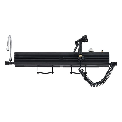 Roof Rack Water Tank, 4 Gal, Multi-Dispensing Outdoor Tank with 2 Splash-Guard Panels & T-slot, High-Capacity V952-CDJSXZTK4GALFADHNV0