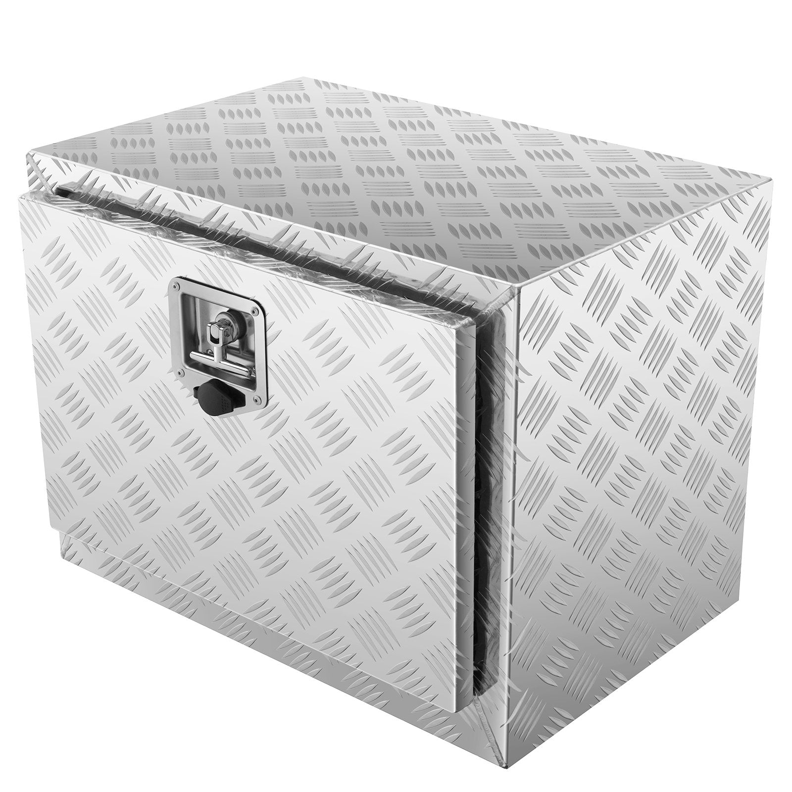 Underbody Truck Box, 24"x14"x16" Pickup Storage Box, Heavy Duty Aluminum Diamond Plate Tool Box with Lock and V952-CDK241416INCHAMF9V0