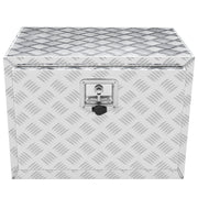 Underbody Truck Box, 24"x14"x16" Pickup Storage Box, Heavy Duty Aluminum Diamond Plate Tool Box with Lock and V952-CDK241416INCHAMF9V0