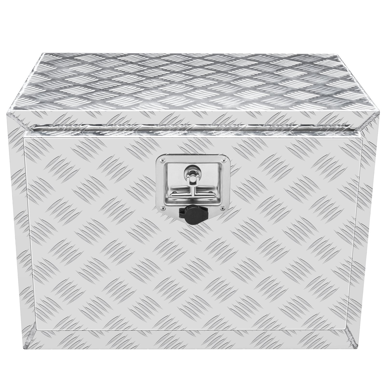 Underbody Truck Box, 24"x14"x16" Pickup Storage Box, Heavy Duty Aluminum Diamond Plate Tool Box with Lock and V952-CDK241416INCHAMF9V0