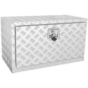 Underbody Truck Box, 30"x14"x16" Pickup Storage Box, Heavy Duty Aluminum Diamond Plate Tool Box with Lock and V952-CDK301416INCH2LT5V0