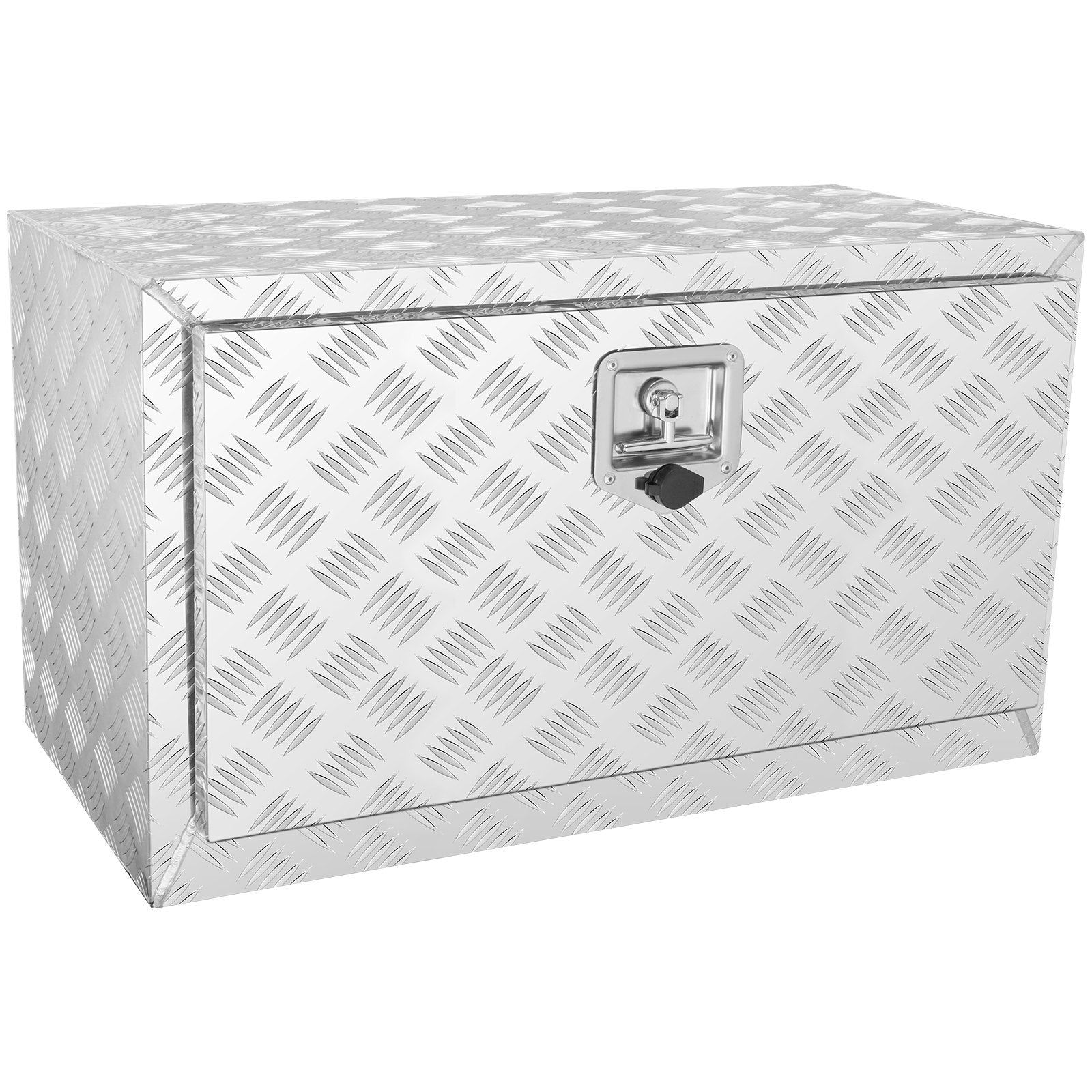 Underbody Truck Box, 30"x14"x16" Pickup Storage Box, Heavy Duty Aluminum Diamond Plate Tool Box with Lock and V952-CDK301416INCH2LT5V0