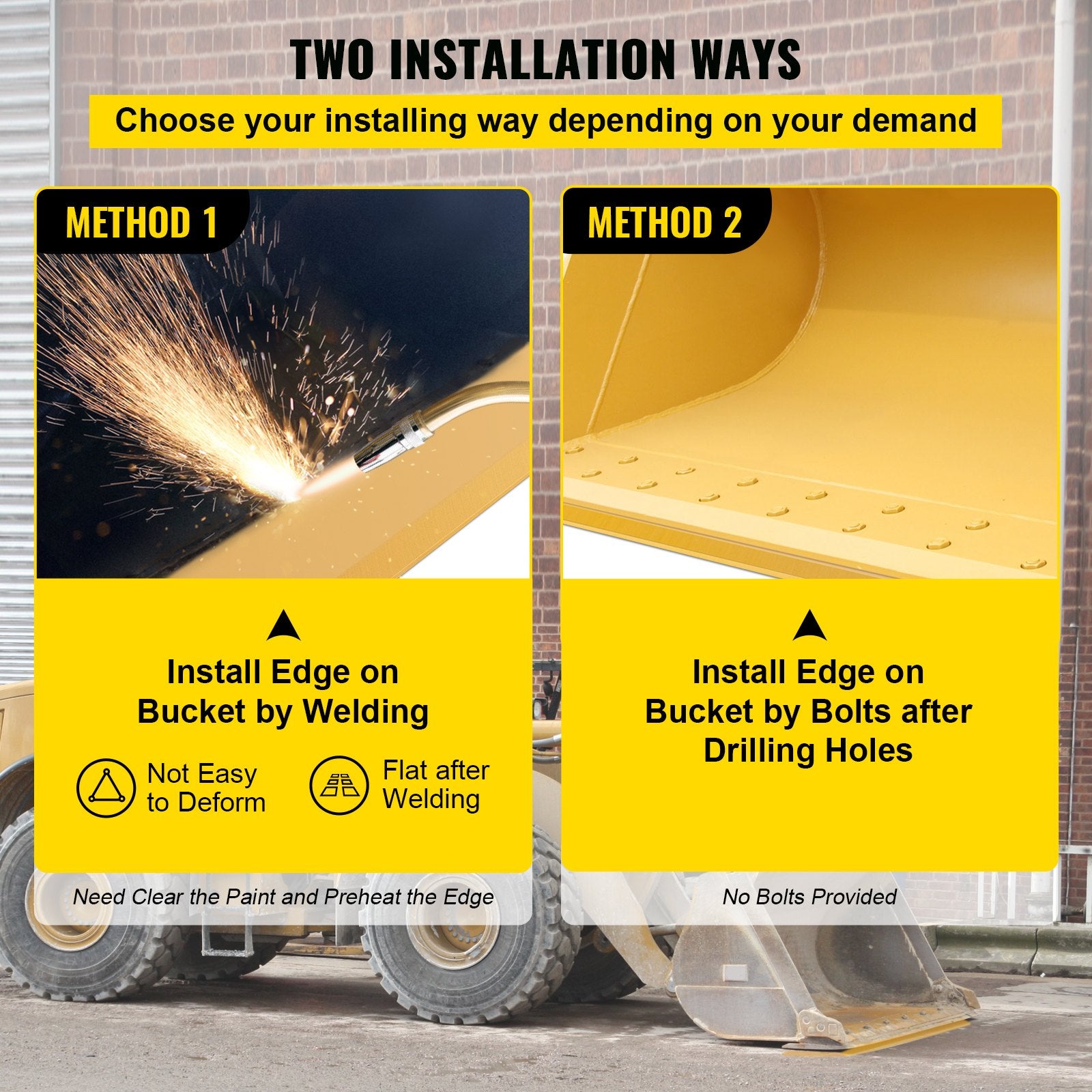 Bucket Cutting Edge, 213x10x1.3 Bucket Edge, Weld-on and Bolt-on Advanced Cutting Edge, 16Mn Carbon-manganese V952-CDRBYCYC84412S9KBV0