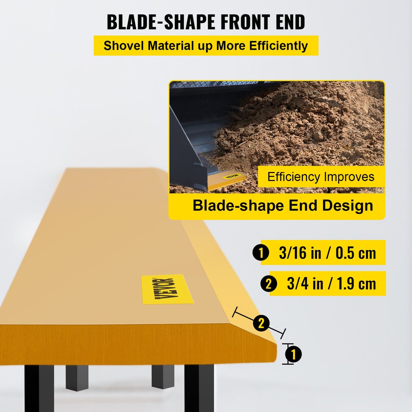 Bucket Cutting Edge, 213x10x1.3 Bucket Edge, Weld-on and Bolt-on Advanced Cutting Edge, 16Mn Carbon-manganese V952-CDRBYCYC84412S9KBV0