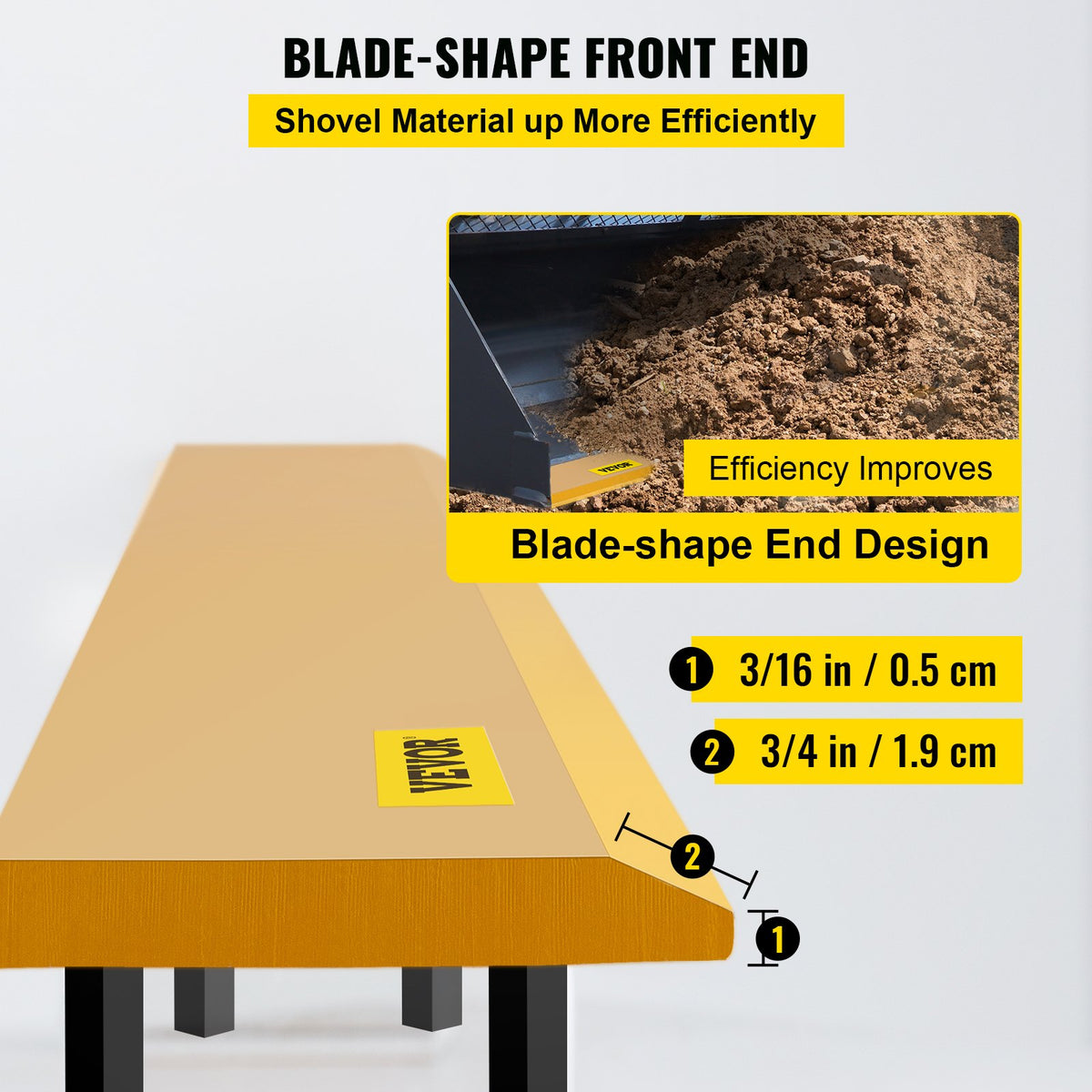 Bucket Cutting Edge, 213x10x1.3 Bucket Edge, Weld-on and Bolt-on Advanced Cutting Edge, 16Mn Carbon-manganese V952-CDRBYCYC84412S9KBV0