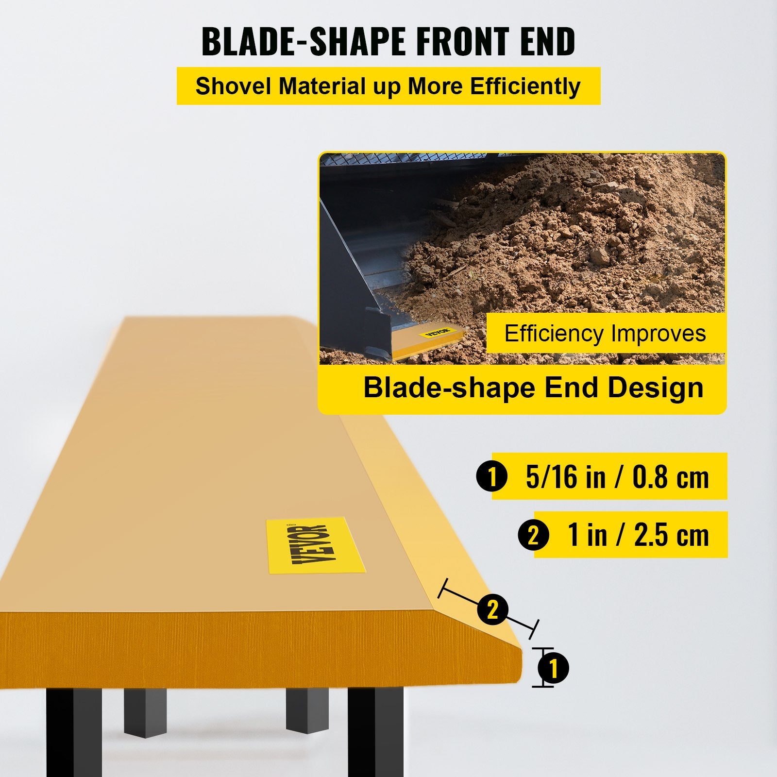 Bucket Cutting Edge, 213x15x1.9 Bucket Edge, Weld-on and Bolt-on Advanced Cutting Edge, 16Mn Carbon-manganese V952-CDRBYCYC84634EERAV0