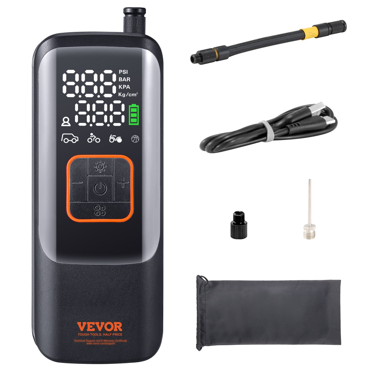 Tire Inflator Portable Air Compressor, 150 PSI Electric Air Pump, 4000mAh Rechargeable Tire Pump with V952-CDSLTCQJ22005A79WV9