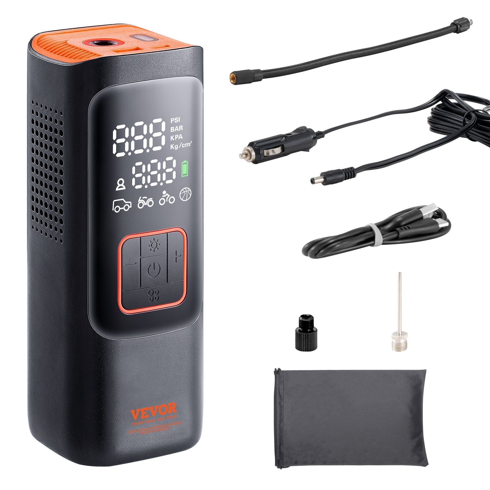 Tire Inflator Portable Air Compressor, 7800mAh 3.7V Battery Electric Air Pump, 2X Faster 160PSI Cordless V952-CDSLTCQJ3260NV4SDV9