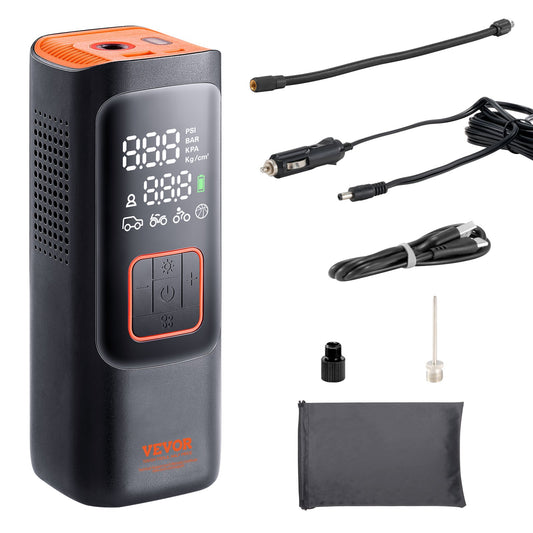 Tire Inflator Portable Air Compressor, 7800mAh 3.7V Battery Electric Air Pump, 2X Faster 160PSI Cordless V952-CDSLTCQJ3260NV4SDV9