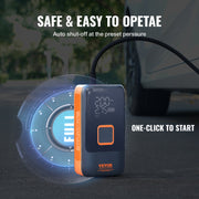 Tire Inflator Portable Air Compressor, Dual-Cylinder & 12000mAh Rechargeable Air Pump, 30s Fast Inflation V952-CDSLTCQJ3400VJOS6V9