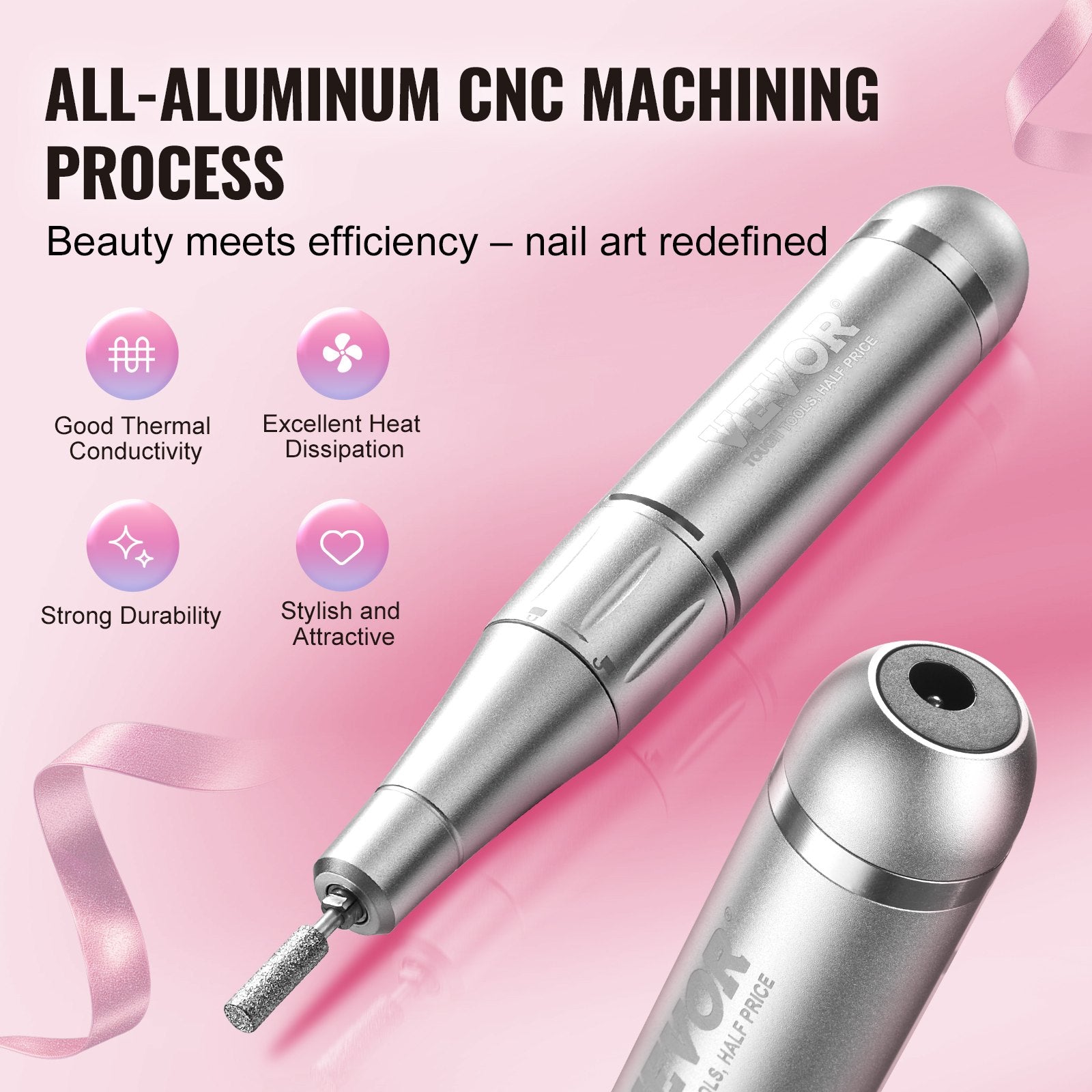 Electric Rechargeable Nail Drill, 35,000RPM Portable Cordless Nail E File Machine, LCD-Display Acrylic Gel V952-CDSMJDMJBXSZQW53MV9