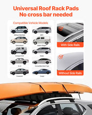Soft Roof Rack Pads 33in 176lbs Load Capacity for Kayak Canoe Surfboard Luggage V952-CDXLJDWXHGJK88LRSV0