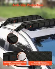 Soft Roof Rack Pads 33in 176lbs Load Capacity for Kayak Canoe Surfboard Luggage V952-CDXLJDWXHGJK88LRSV0
