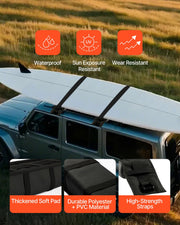 Soft Roof Rack Pads 33in 176lbs Load Capacity for Kayak Canoe Surfboard Luggage V952-CDXLJDWXHGJK88LRSV0