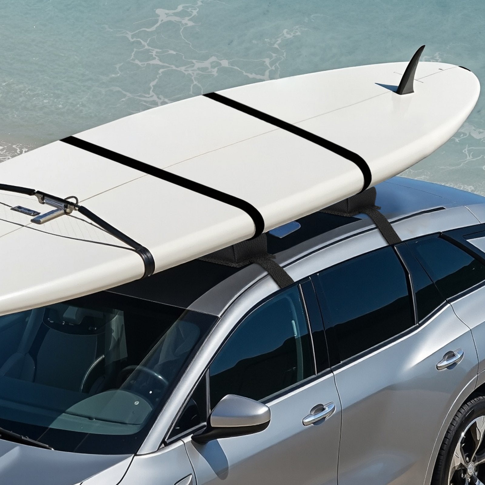 Soft Roof Rack Pads 15.5in 176lbs Load Capacity for Kayak Canoe Surfboard V952-CDXLJDWXHGJKOZKMCV0