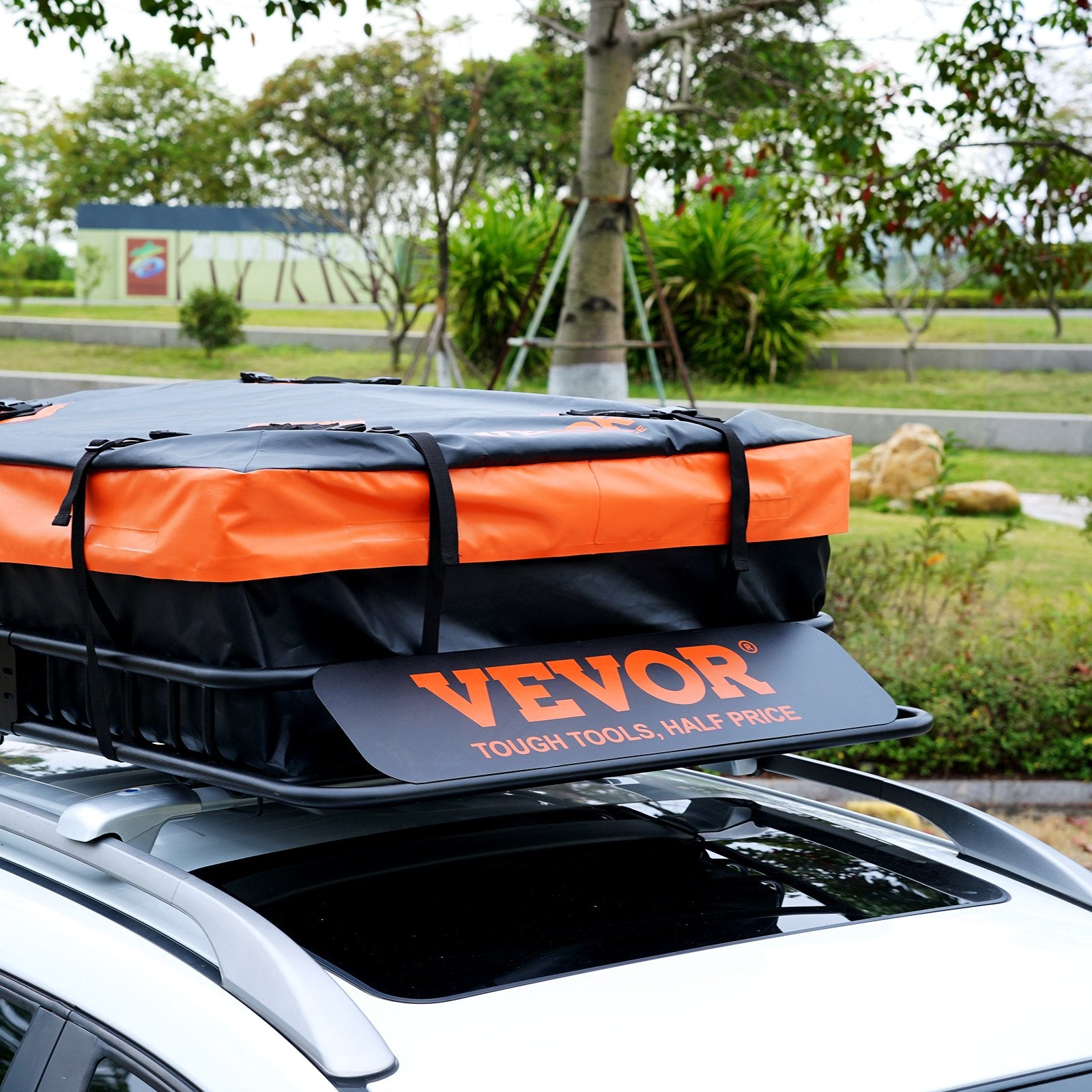 Roof Rack Cargo Basket 200 LBS 51"x36"x5" for SUV Truck with Luggage Bag V952-CDXLJJY251365ROA4V0