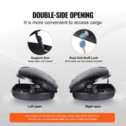 Rooftop Cargo Carrier 340 L Luggage Storage Box ABS for SUVs Cars V952-CDXLXHS11LFYIFFORV0