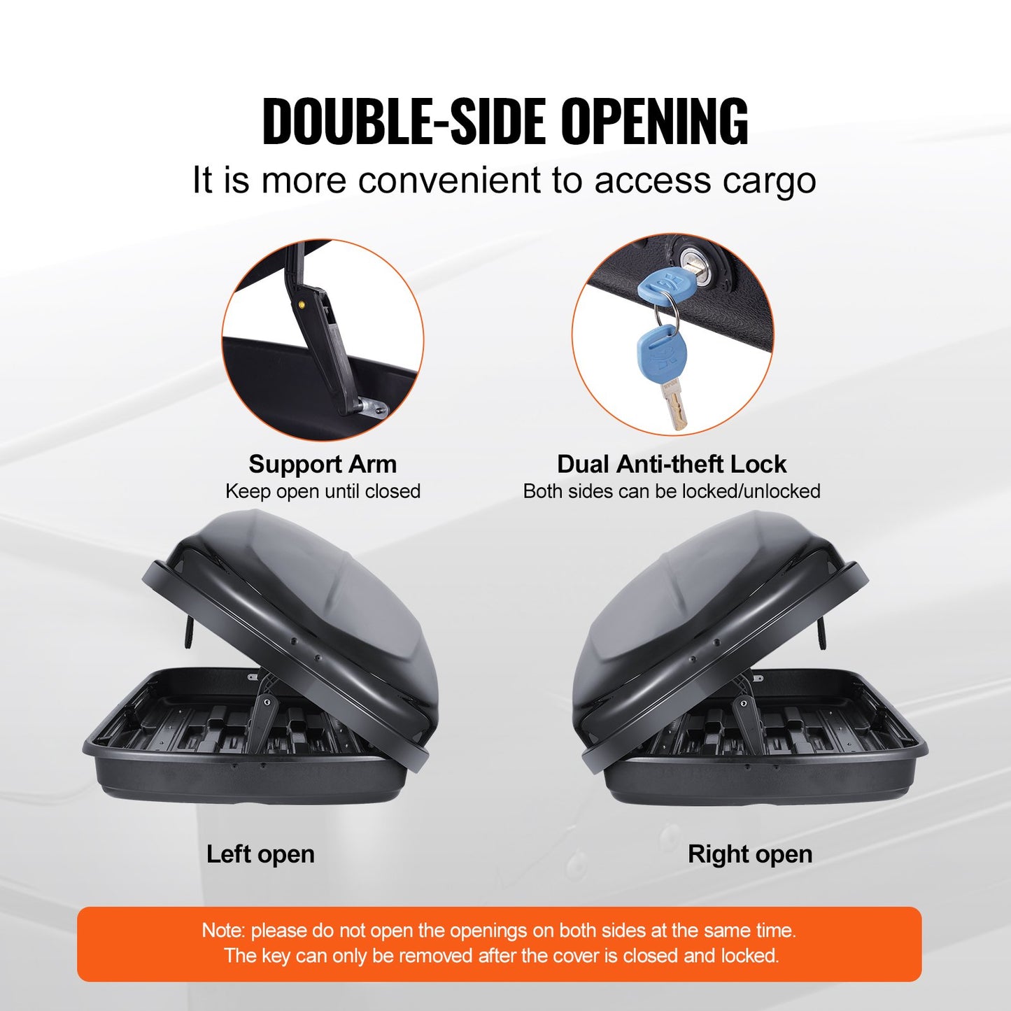 Rooftop Cargo Carrier 220 L Luggage Storage Box ABS for SUVs Cars V952-CDXLXHS8LFYCRA5XPV0