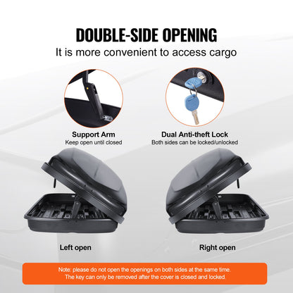 Rooftop Cargo Carrier 220 L Luggage Storage Box ABS for SUVs Cars V952-CDXLXHS8LFYCRA5XPV0