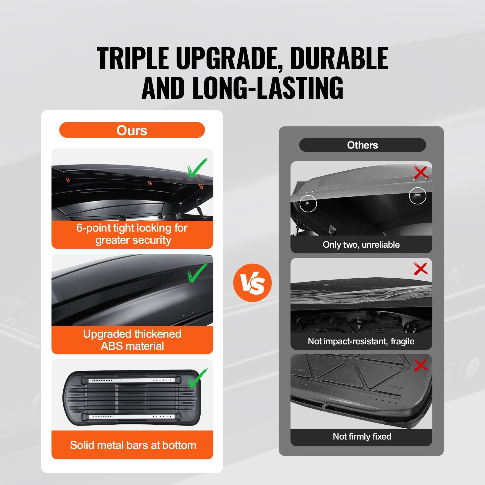 Rooftop Cargo Carrier 220 L Luggage Storage Box ABS for SUVs Cars V952-CDXLXHS8LFYCRA5XPV0