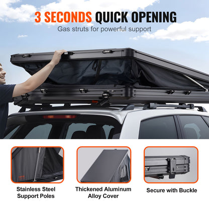 Rooftop Tent Hard Shell 2-3 Person Waterproof for Jeep SUV Truck w/ Ladder V952-CDZPSJKSJKJBEH00WV9