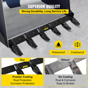 Bucket Tooth Bar, 48in Inside Bucket Width Tractor Bucket Teeth, 9.84in Teeth Space Tooth Bar for Loader V952-CDZTSWJ48INCHETVYV0