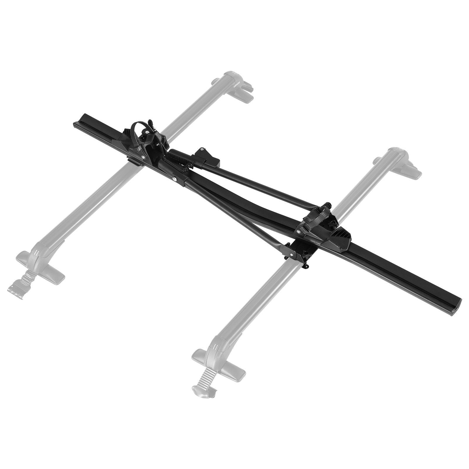 Roof Bike Rack, 15 kg Capacity, Upright Roof Mount Bicycle Rack with Secure Locking System for Most Standard V952-CDZXCJZLFZDC0GA9H001V0