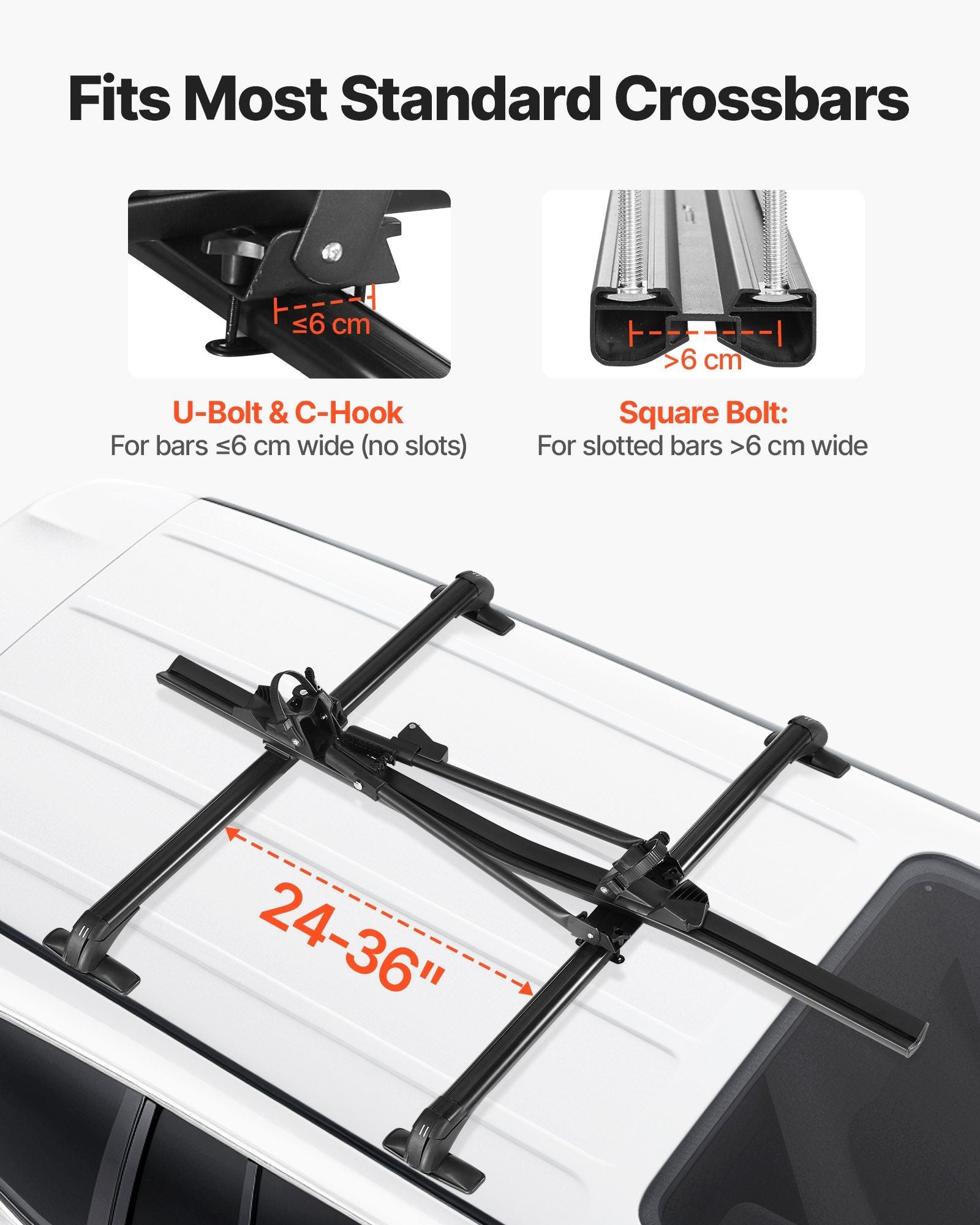 Roof Bike Rack, 15 kg Capacity, Upright Roof Mount Bicycle Rack with Secure Locking System for Most Standard V952-CDZXCJZLFZDC0GA9H001V0