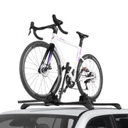 Roof Bike Rack, 15 kg Capacity, Upright Roof Mount Bicycle Rack with Secure Locking System for Most Standard V952-CDZXCJZLFZDC0GA9H001V0