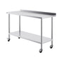 24 x 60 x 40 Inch Stainless Steel Work Table, Commercial Food Prep Worktable with Casters, Heavy Duty Prep V952-CFBXGGZTLCDJBPWUXV0