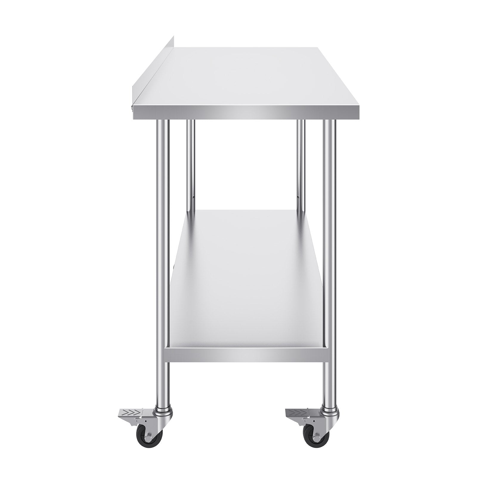24 x 60 x 40 Inch Stainless Steel Work Table, Commercial Food Prep Worktable with Casters, Heavy Duty Prep V952-CFBXGGZTLCDJBPWUXV0
