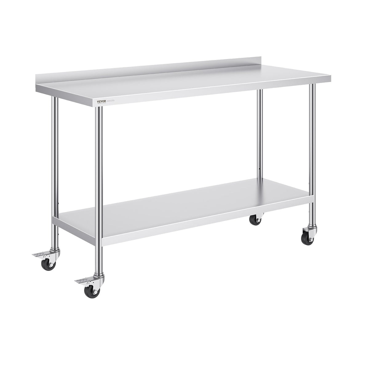24 x 60 x 40 Inch Stainless Steel Work Table, Commercial Food Prep Worktable with Casters, Heavy Duty Prep V952-CFBXGGZTLCDJBPWUXV0