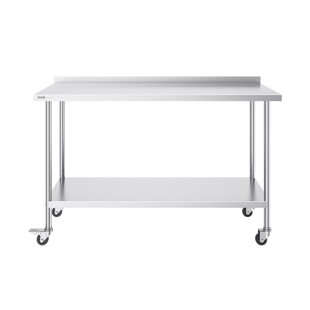 24 x 60 x 40 Inch Stainless Steel Work Table, Commercial Food Prep Worktable with Casters, Heavy Duty Prep V952-CFBXGGZTLCDJBPWUXV0