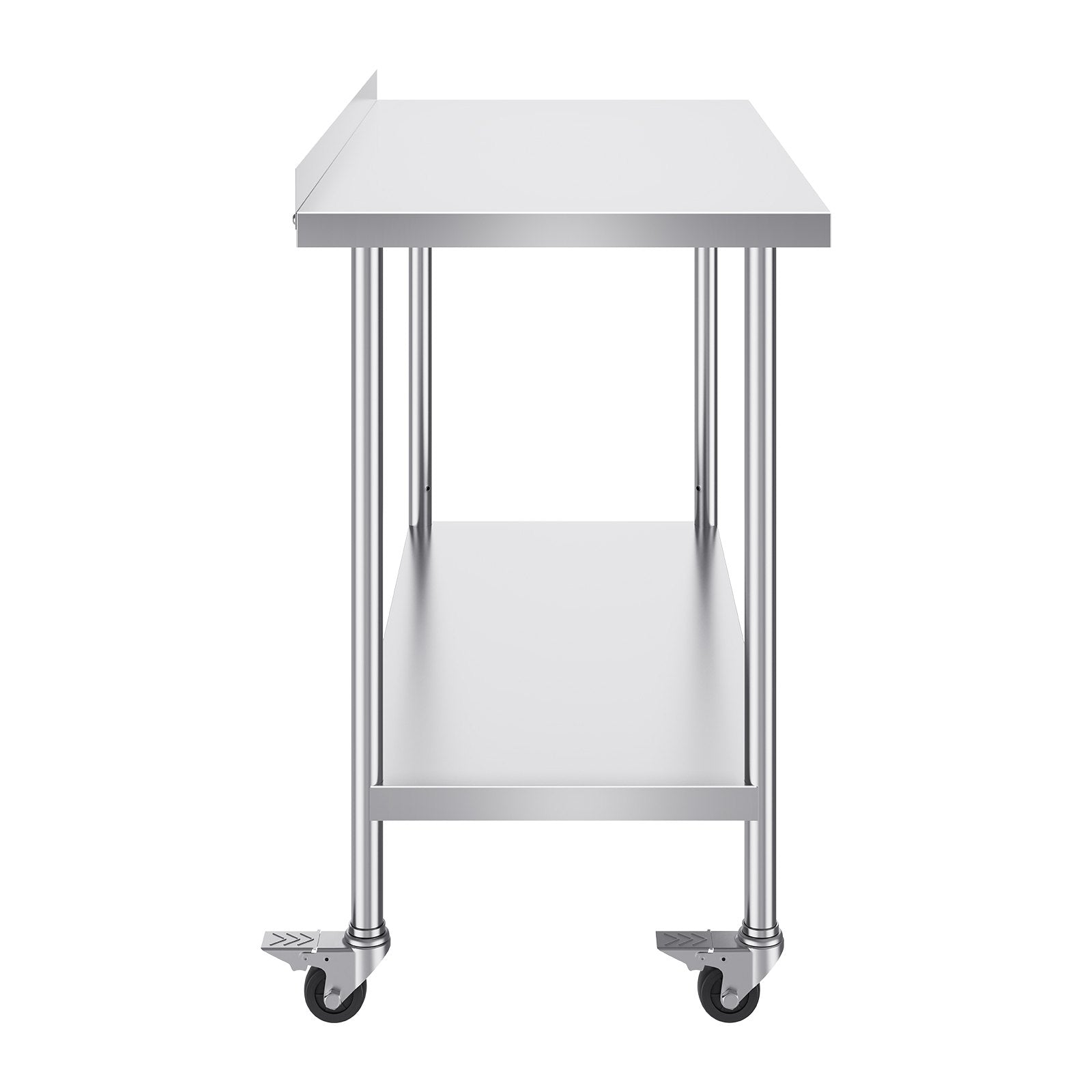 24 x 48 x 40 Inch Stainless Steel Work Table, Commercial Food Prep Worktable with Casters, Heavy Duty Prep V952-CFBXGGZTLCDJOVC8PV0