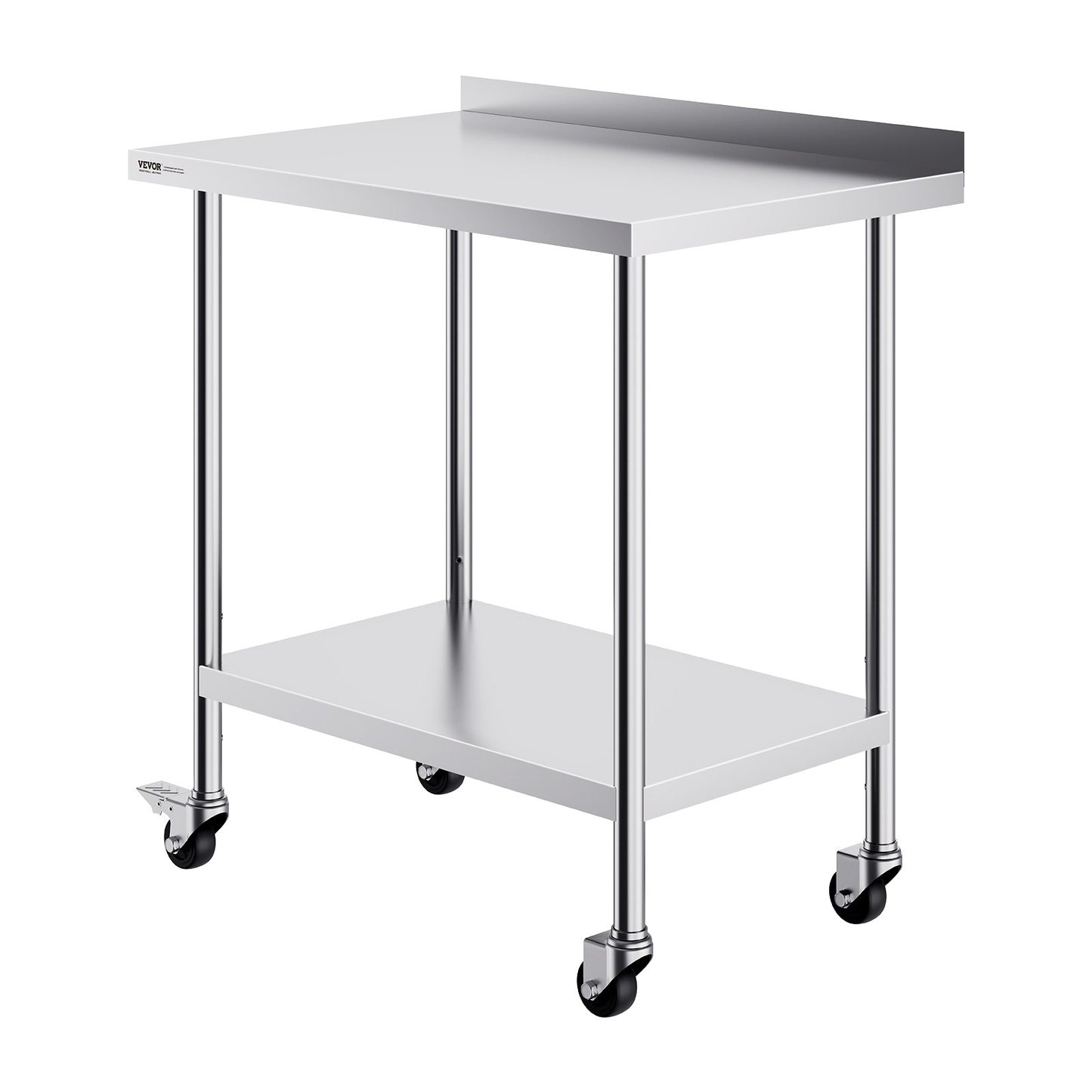 24 x 36 x 40 Inch Stainless Steel Work Table, Commercial Food Prep Worktable with Casters, Heavy Duty Prep V952-CFBXGGZTLCDJUI1NFV0