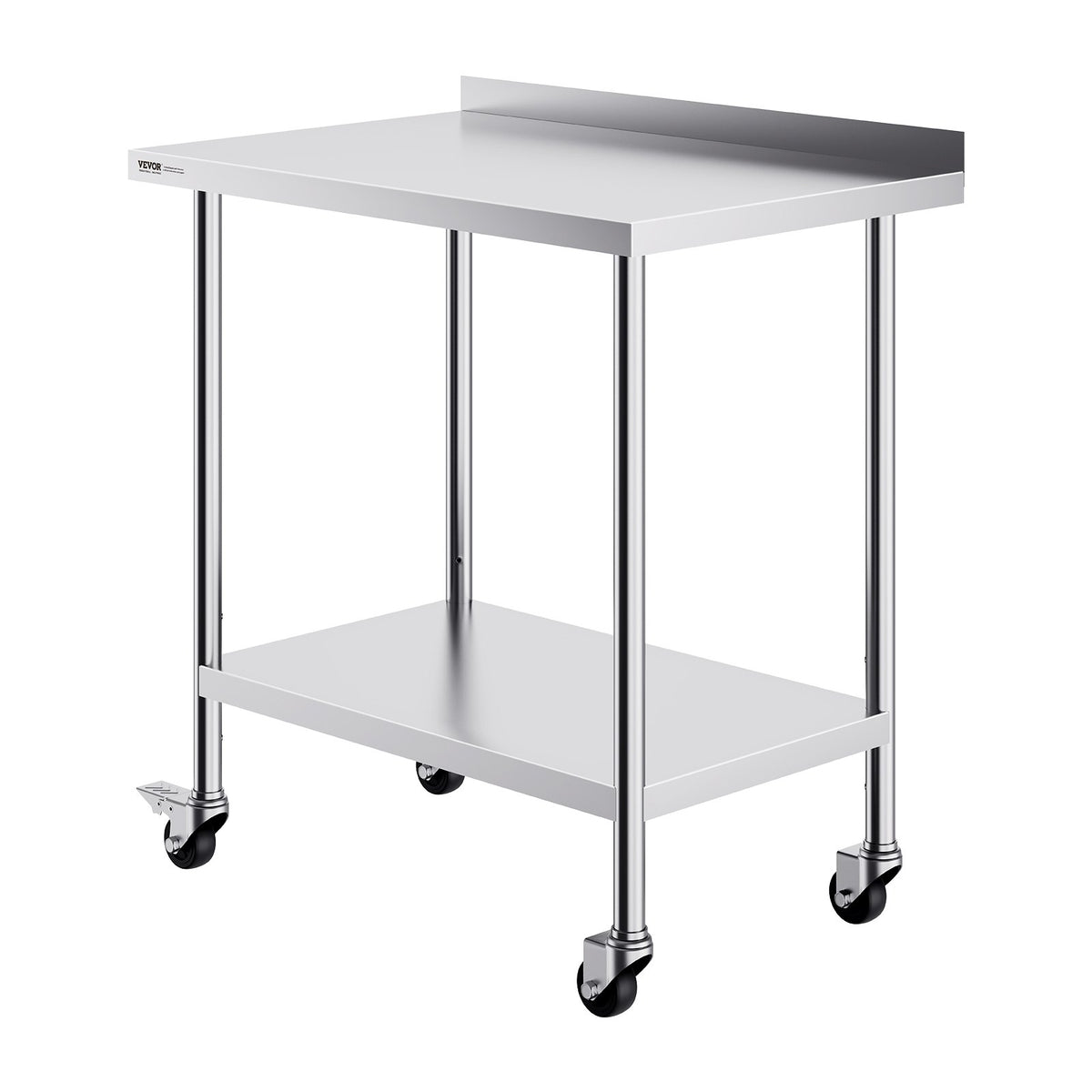 24 x 36 x 40 Inch Stainless Steel Work Table, Commercial Food Prep Worktable with Casters, Heavy Duty Prep V952-CFBXGGZTLCDJUI1NFV0