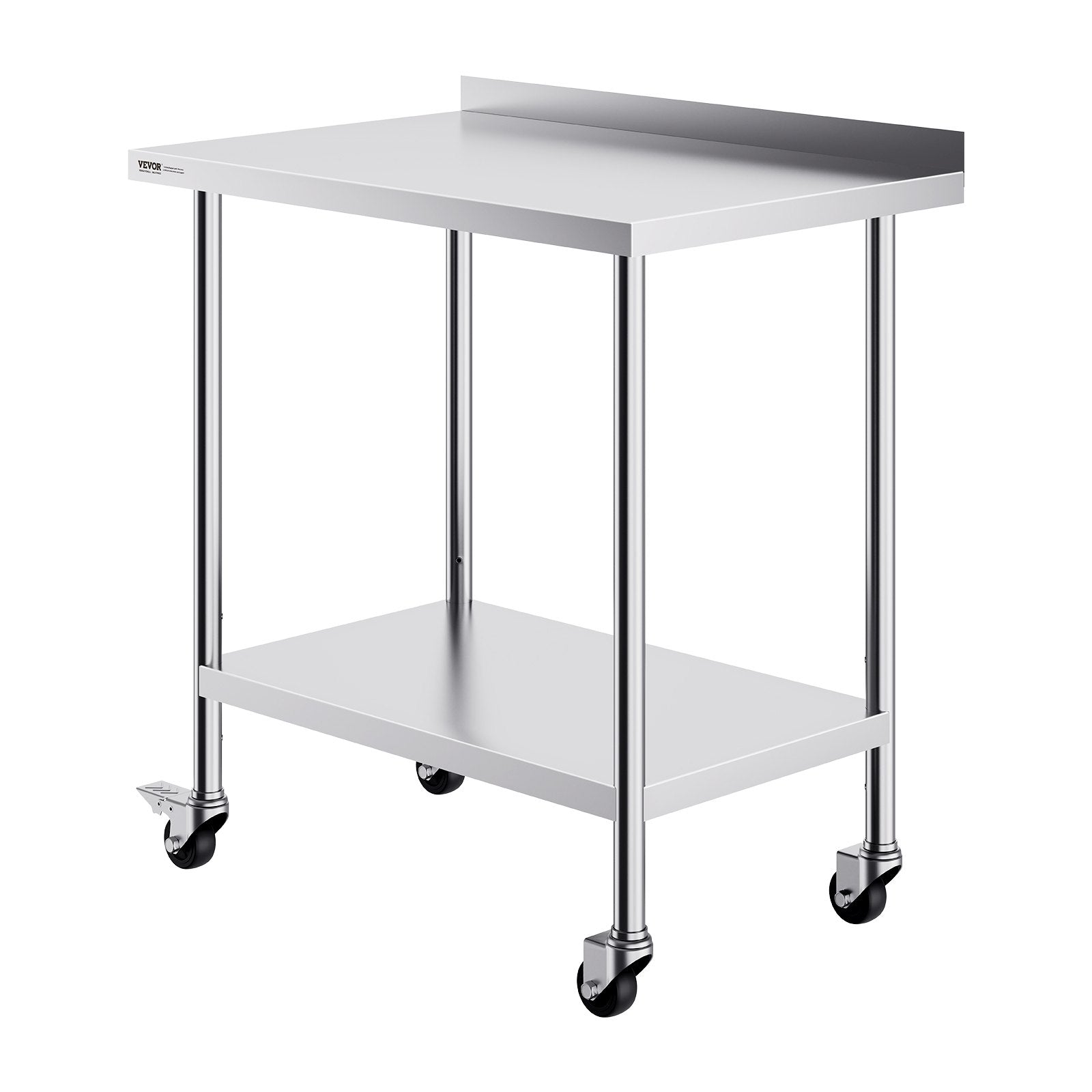 24 x 36 x 40 Inch Stainless Steel Work Table, Commercial Food Prep Worktable with Casters, Heavy Duty Prep V952-CFBXGGZTLCDJUI1NFV0